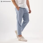 GIORDANO Quần Lửng Linen Nam 01125202 — ảnh 5