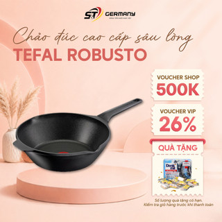 HCM Chảo đúc cao cấp sâu lòng Tefal Robusto có miệng rót 28cm E2491944  GermanySnT 90226
