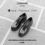Giày nam Oxford Black LEMANS OF01.1 - Da Bò, Đế cao su thơm tăng cao 4cm, Bảo hành 24 tháng