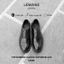 Giày nam Oxford Black LEMANS OF01.1 - Da Bò, Đế cao su thơm tăng cao 4cm, Bảo hành 24 tháng