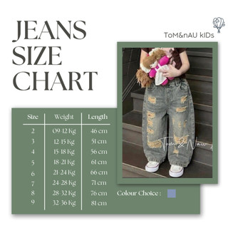Q16-[tomnaukids] Quần Jean Suông cho bé gái size từ 9-36Kg