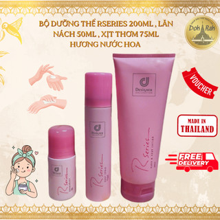 Bộ Dưỡng Thể Rseries 200ml,Lăn Nách 50ml, Xịt Thơm 75ml Hương Nước Hoa - SHOP DẦU DOKRAK