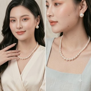 [ DAISYN ] N625 dây chuyền áo dài , dây chuyền áo tấc, dây chuyền váy cưới 1 sợi ngọc trai nhân tạo sang trọng