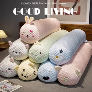 Gối Ôm Thú Bông Ice Silk 1m2 Mát Lạnh Mùa Hè - Gối Ôm Dài Kẹp Chân, Tựa Lưng Siêu Mềm Mịn Dễ Thương