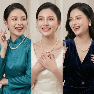 [ DAISYN ] N625 dây chuyền áo dài , dây chuyền áo tấc, dây chuyền váy cưới 1 sợi ngọc trai nhân tạo sang trọng