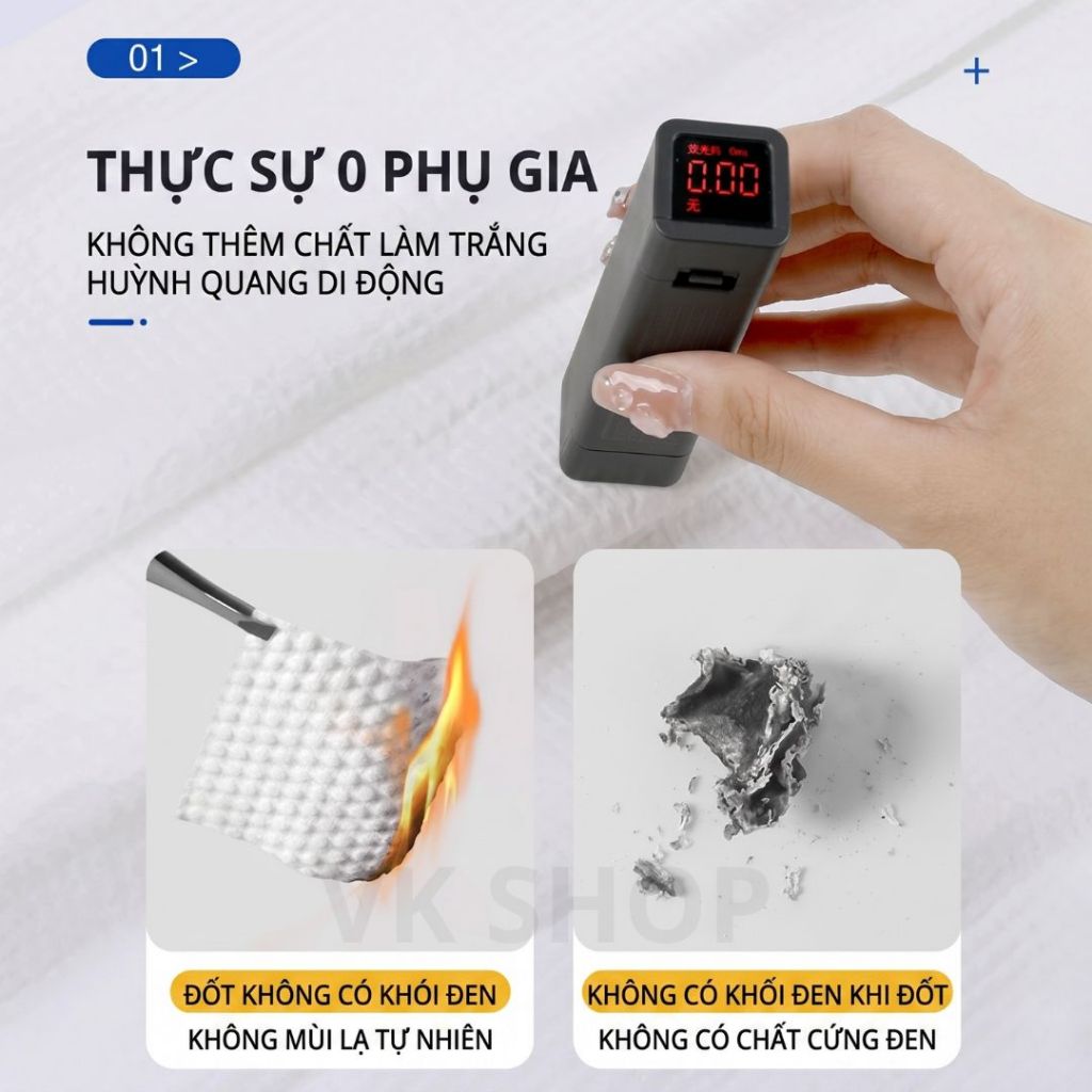 Khăn Khô Đa Năng Cotton Dùng Một Lần - Khăn Giấy Khô Dai Mềm Thấm Hút Tốt, Lau Mặt, Tẩy Trang, Vệ Sinh Cá Nhân Tiện