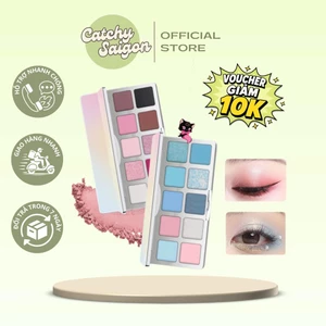 【VOUCHER GIẢM 10K】Bảng Phấn Mắt SHEDELLA 10 Ô Pastel Cầu Vồng Mùa Hè, Nhũ Lì (MÃ BD)