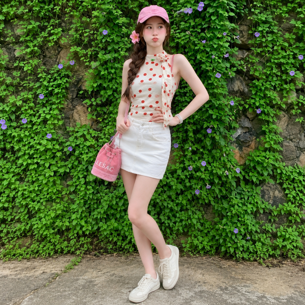 Chân Váy Jean  Bò Nâu Rêu MIAA Dáng A Form Siêu Đẹp Dễ Mix Cạp Cao Siêu Tôn Dáng có quần bảo hộ_CV08