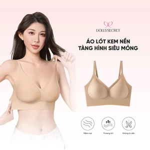 Áo Lót Kem Nền Tàng Hình Siêu Mỏng Áo Lót Su Đúc DOLLY SECRET A58
