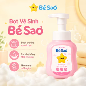 Bọt Vệ Sinh Bé Sao Giúp Khử Mùi Vùng Kín, Giảm Hăm Ngứa, Làm Sạch Dịu Nhẹ Cho Bé