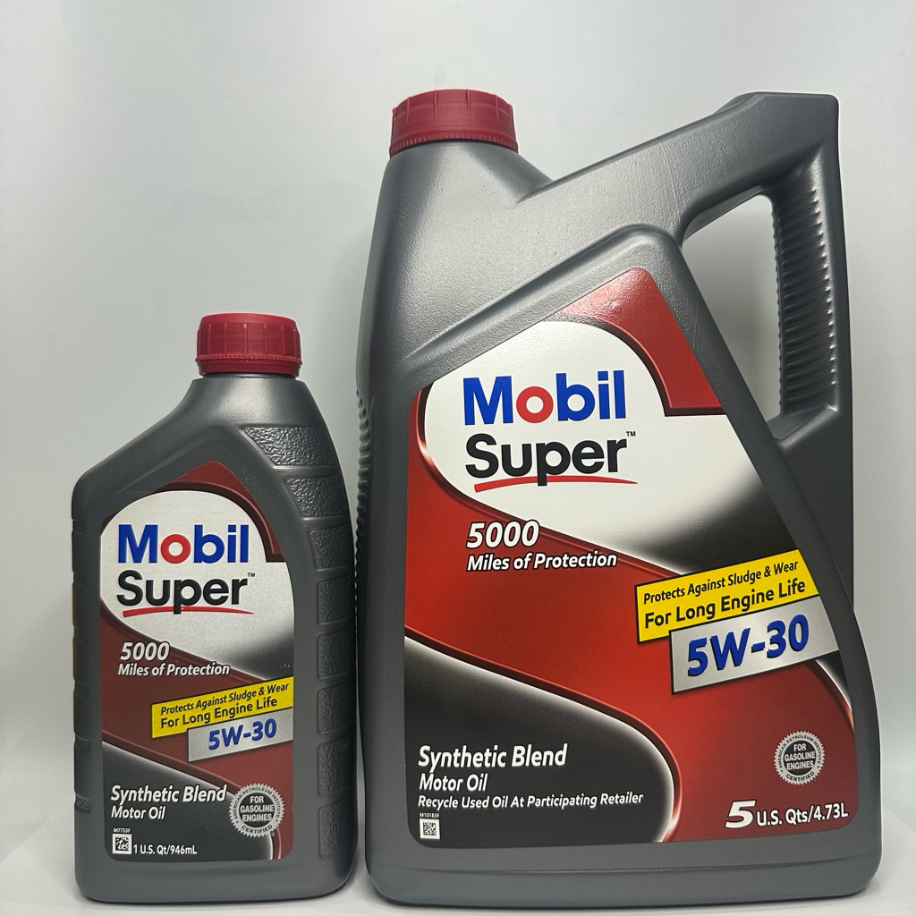 Dầu Nhớt Ô Tô Mobil Super 5000 5W30 946ML/4,73L Nhập Khẩu Mỹ - Chính Hãng