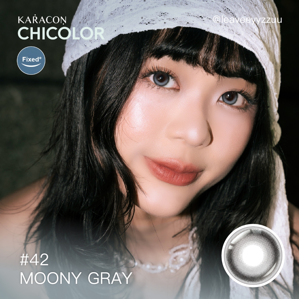 [Lens 1 Ngày] - Lens Highlight Khóa Trục KARACON CHICOLOR - #42 Moony Gray (2 Chiếc)