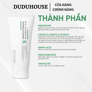 (Hàng Công Ty) Sữa rửa mặt USOLAB Bio Intensive Foaming K Cleanser Sạch Sâu Dịu Da 120ml Duduhouse