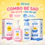 Combo Bọt Vệ Sinh + Sữa Tắm Gội Giúp Chăm Sóc Da Cho Bé Lành Tính An Toàn Dịu Nhẹ