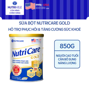 Sữa Bột Nutricare GOLD Giúp Ngủ Ngon Tiêu Hoá Khoẻ Tăng Cường Chức Năng Cơ Xương Khớp Dễ Hấp Thụ và Tiêu Hoá 850G/Lon