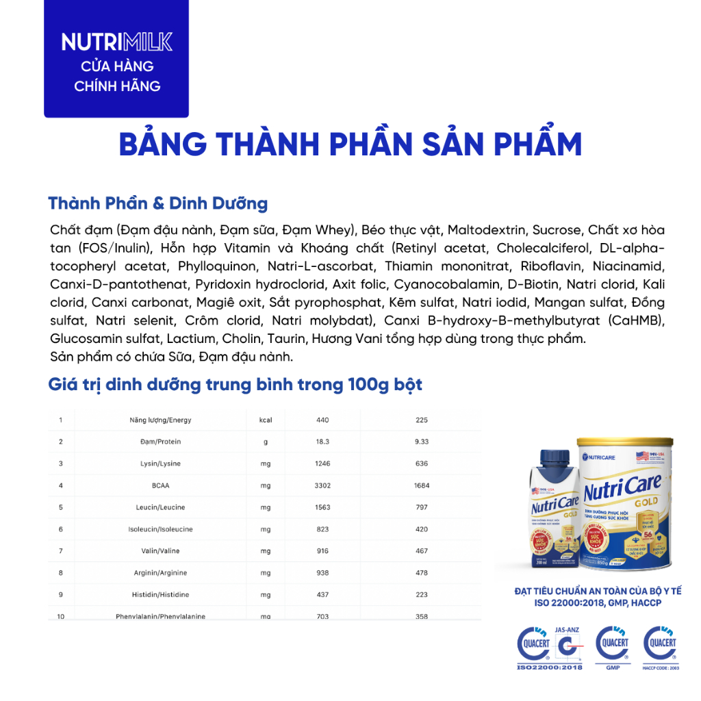 Thùng 18 Hộp Sữa Bột Pha Sẵn NUTRICARE GOLD 200ml Giúp Ngủ Ngon Hỗ Trợ Tim Mạch Cơ Xương Khớp Dễ Hấp Thụ Tiêu Hoá Tốt