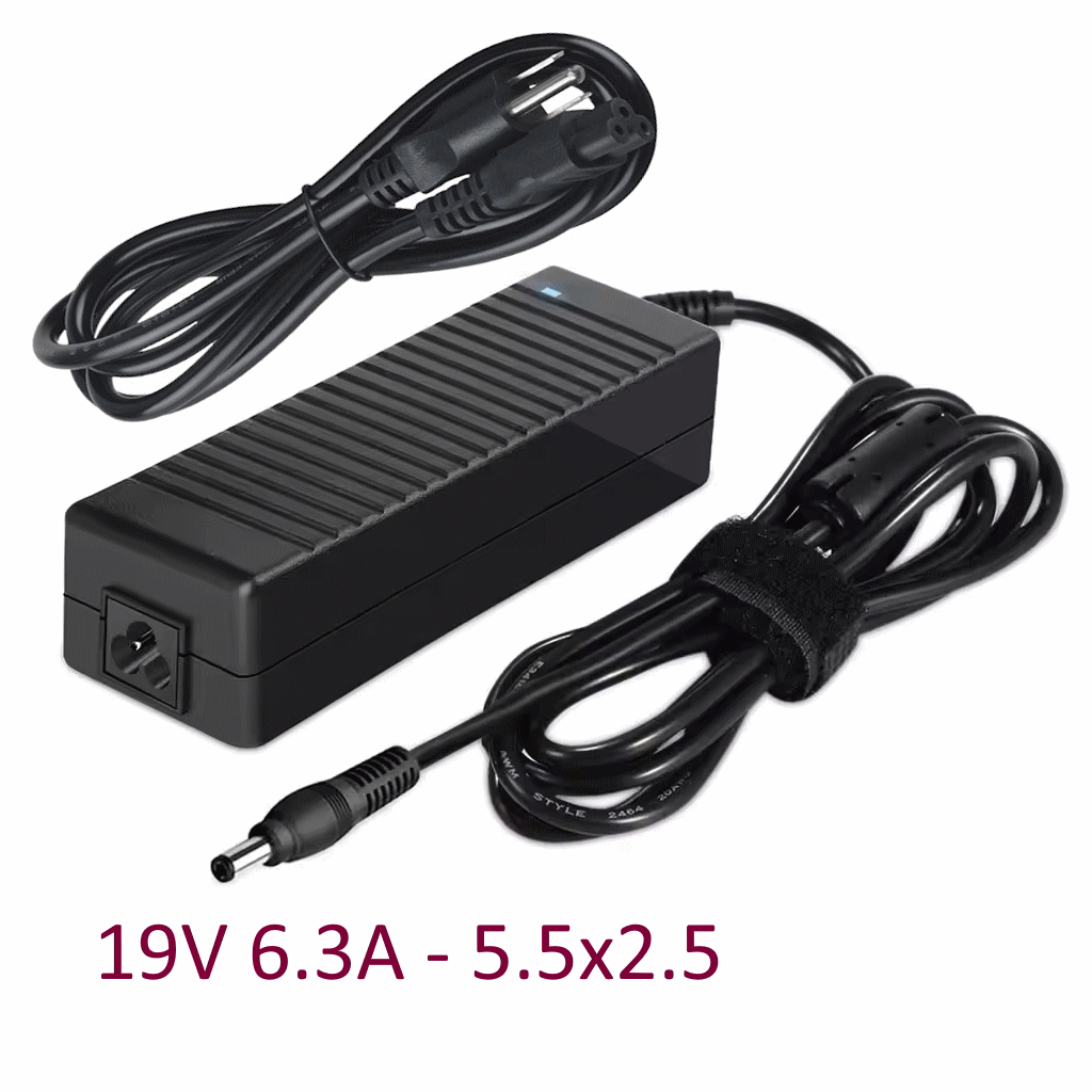 [MỚI 100%] Nguồn Adapter Cao Cấp 19V 6.32A (120W) Công Suất Thực – Nắn Dòng Chuẩn Cho Máy Tính , Camera, thiết bị số