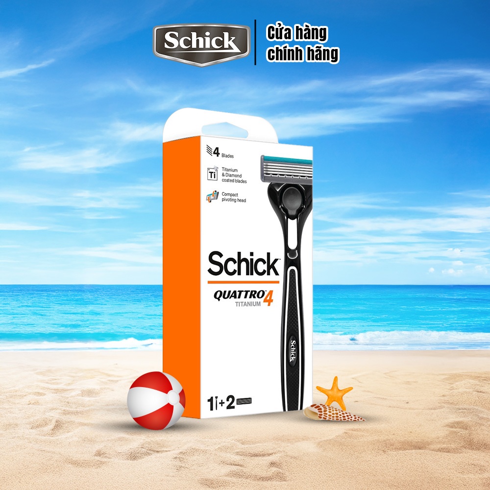 Dao cạo Schick Quattro Titanium Kit 2