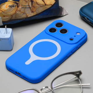 Ốp Lưng iPhone 17 Pro Max Popkon Silicone Lỏng Lót Nhung Bảo Vệ Camera
