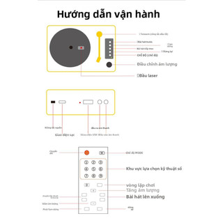 Máy nghe CD retro CD player bluetooth máy phát nhạc CD loa CD mini máy nghe nhạc cổ điển, hỗ trợ CD Bluetooth USB âm tha