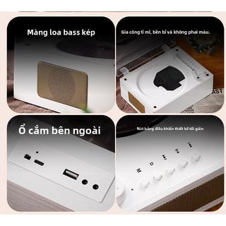 Máy nghe CD retro CD player bluetooth máy phát nhạc CD loa CD mini máy nghe nhạc cổ điển, hỗ trợ CD Bluetooth USB âm tha