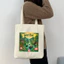Túi tote có khóa hình nét đặc trưng của Ninh Bình Việt Nam túi vải tote Ninh Bình dày dặn canvas bag 35x40cm tota0339b
