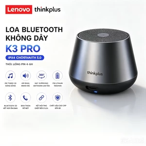 Loa Bluetooth Không Dây Âm Thanh 3D Lenovo Thinkplus K30 / K3 Pro hàng chính hãng Speaker【FRSARA】