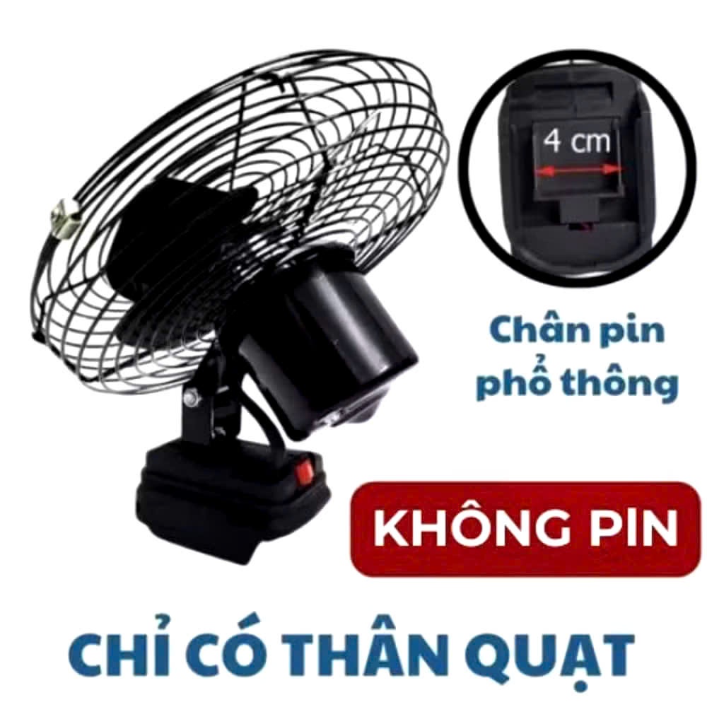 Quạt Tích Điện Makita 10-20-30Cell, Thời Gian Sử Dụng 4-10h, 2 Chế Độ Gió Mạnh, Siêu Mát