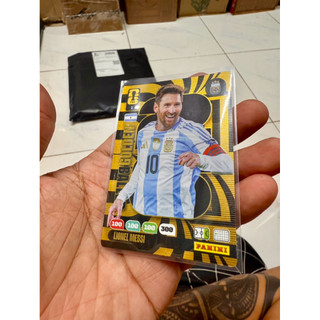 Thẻ Cầu Thủ Bóng Đá Panini Adrenalyn World Cup 2026 Golden Baller Lionel Messi M10 Siêu Hiếm ( Rare Card )