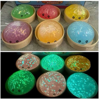 (Hot) Bánh bao xửng Squishy bóp mềm mềm dai dai có dạ quang và hạt nở