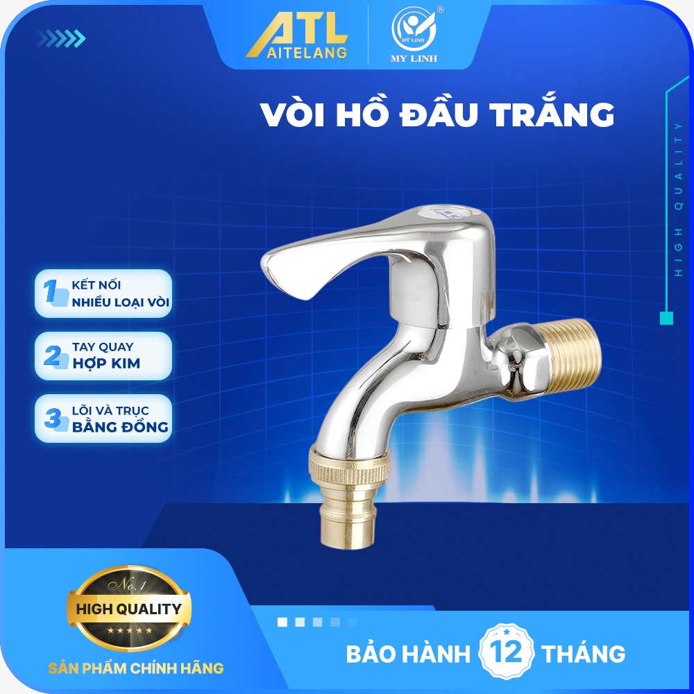 Vòi rửa chén lạnh hiệu Mỹ Linh XJDH-056D, chất liệu hợp kim kẽm, vòi hồ inox 304, vòi nước sân vườn