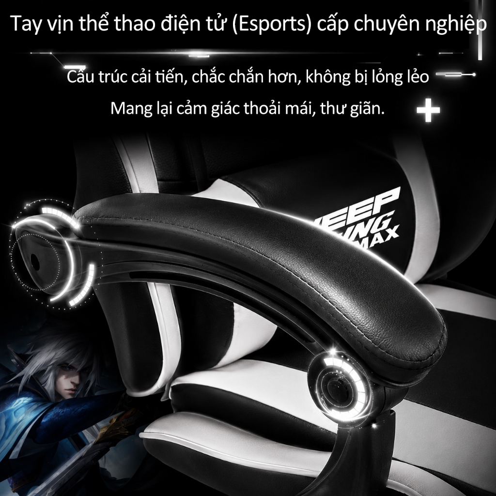 Ghế Gaming,Ghế chơi game đa chức năng,Ghế gaming công thái học bọc nệm mềm Thích hợp làm việc chơi game | BigBuy360 - bigbuy360.vn