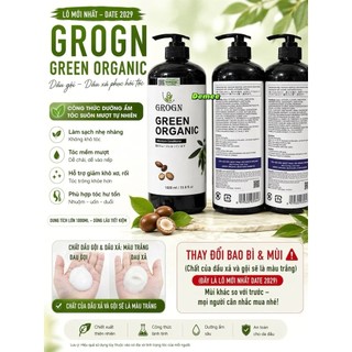 Cặp dầu gội xả LEVA GREEN ORGANIC 1000ml (CHÍNH HÃNG) Phục Hồi Ngăn Tóc Gãy Rụng , Siêu Mềm Mượt Tóc