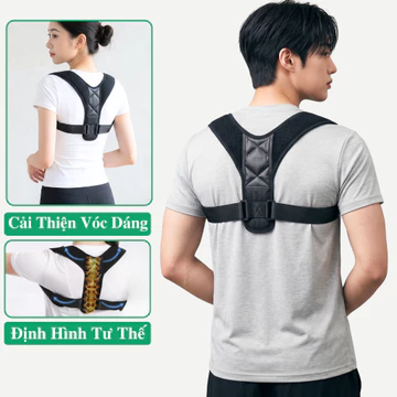 Đai Chống Gù Lưng Nữ Nam Cho Người Lớn Và Trẻ Em Cao Cấp Andego. Đai Lưng Chống Gù Cải Thiện Vóc Dáng.