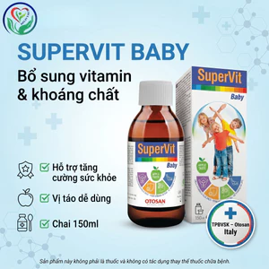 Otosan SuperVit Baby 150ml, siro bổ sung vitamin khoáng chất cho bé, hỗ trợ tăng cường sức khỏe