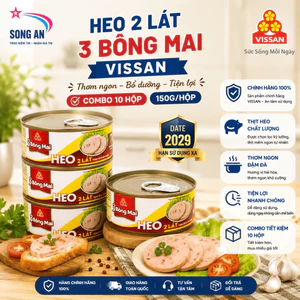 Vissan Combo 10 hộp Heo 2 Lát 3 Bông Mai 150g Chính Hãng Date 2029