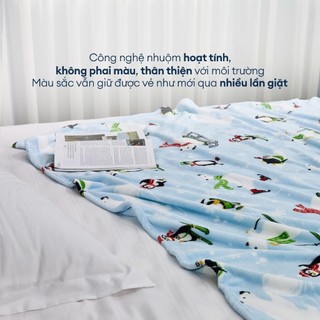 Mền tuyết Họa Tiết NIN House Siêu Mềm Mịn | Nhiều Kích Thước | Thích Hợp Cho Bé Mang Đi Học, Đi Làm