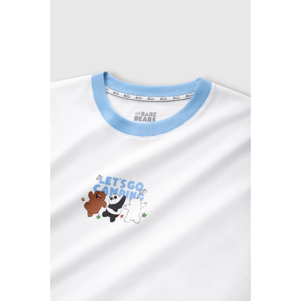 [BST We Bare Bears] Áo Thun BOO Unisex Form Overfit In Tràn Hình Gấu Ngộ Nghĩnh Đáng Yêu Phối Màu Áo Tay