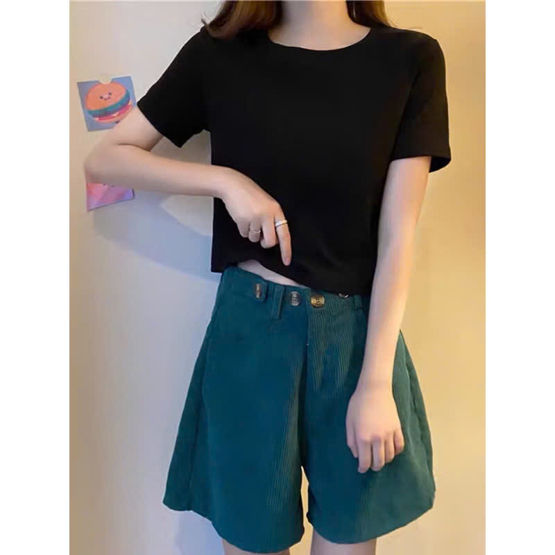 Áo thun nữ form vừa, áo thun babytee trơn chất vải cotton 2 chiều 250gsm cao cấp, thoáng mát 100% cotton - Mt classic