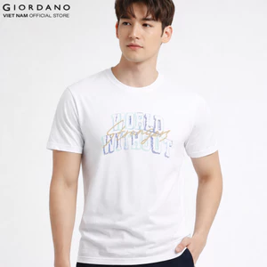 GIORDANO Áo Thun Nam Ngắn Tay In Hình WWS Print Tee 01096309-01