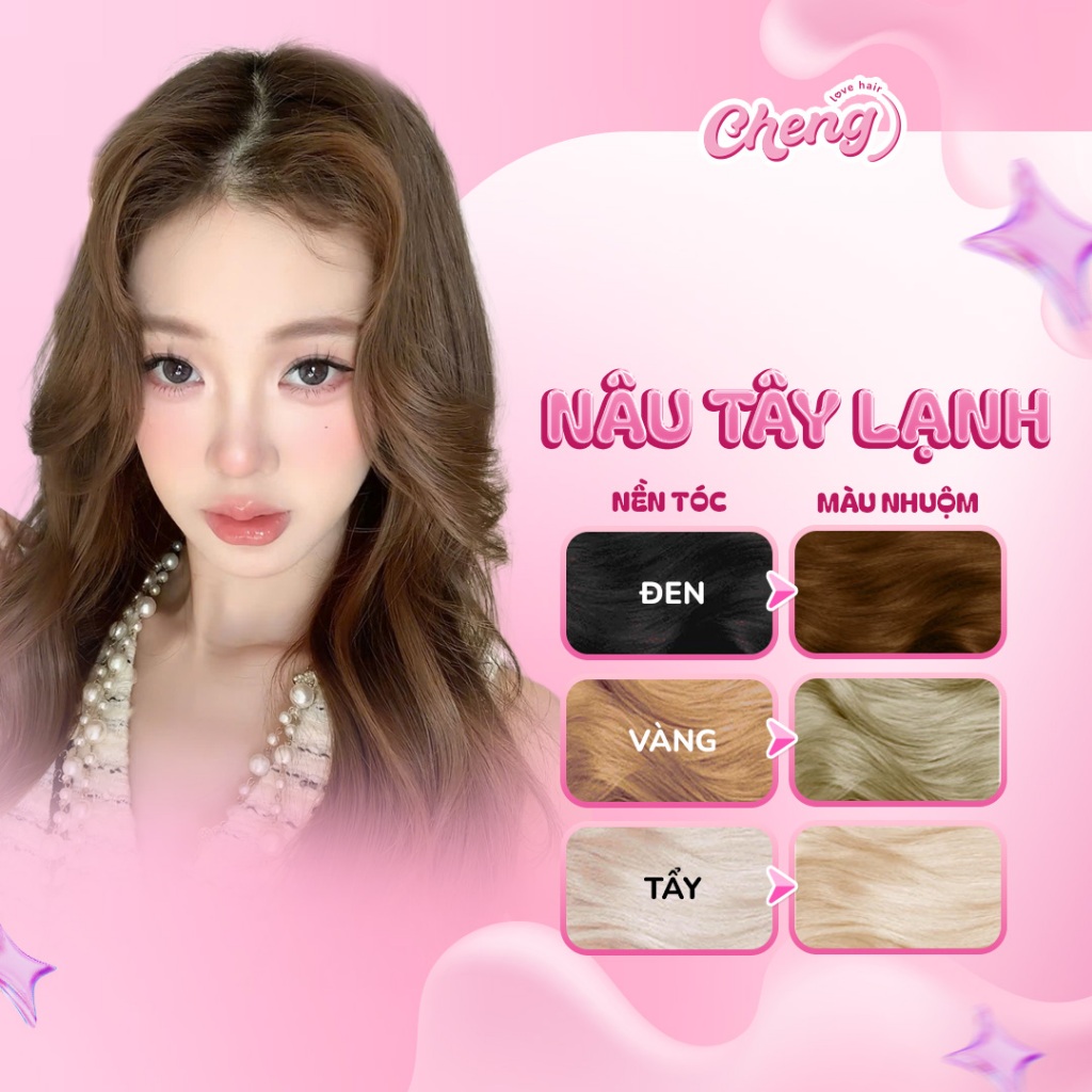 [ S.VIP ] Thuốc Nhuộm Tóc Màu NÂU TÂY LẠNH Không Cần Tẩy Tóc | Chenglovehair, Chenglovehairs