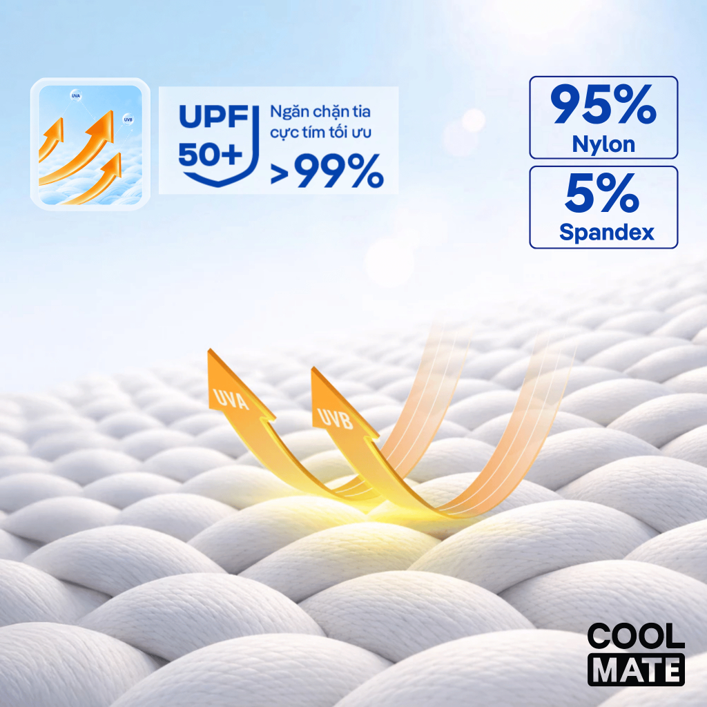 [MUA 2 GIẢM 5%]Găng tay đa năng chống UV, găng tay thể thao co giãn, thấm hút mồ hôi tốt Coolmate