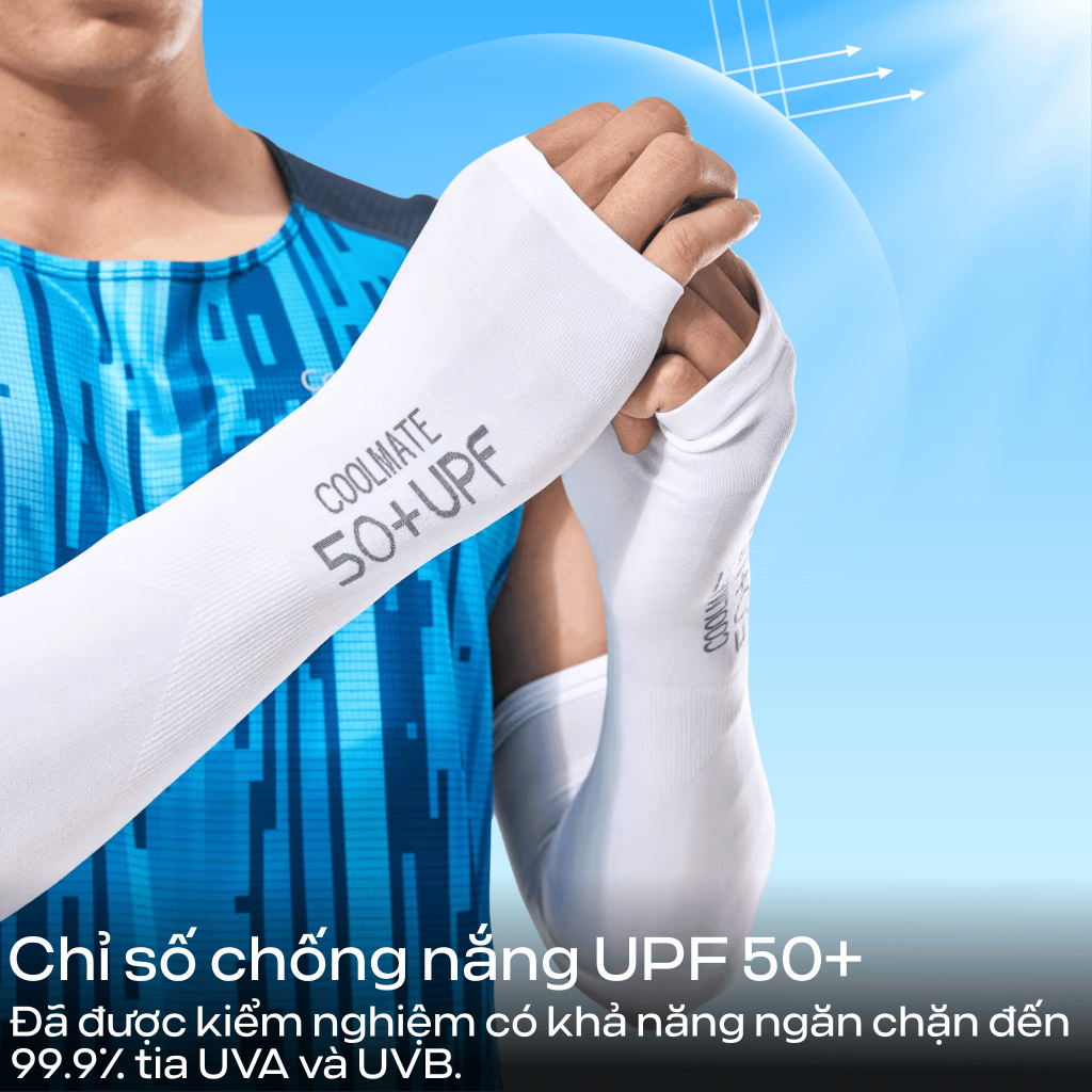 [MUA 2 GIẢM 5%]Găng tay đa năng chống UV, găng tay thể thao co giãn, thấm hút mồ hôi tốt Coolmate