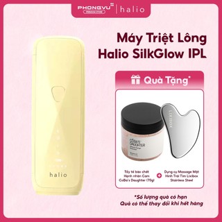 Máy Triệt Lông Halio SilkGlow IPL Sapphire Cooling - IPL Đèn Kép - Làm Mát Sapphire - Bảo Hành 24 Tháng