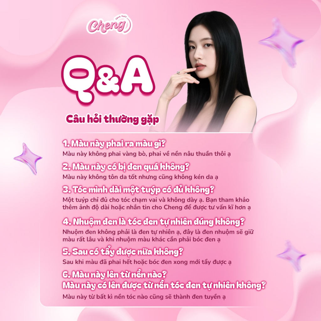 [S.VIP] Thuốc Nhuộm Tóc Màu ĐEN TUYỀN Không Tẩy Tóc | Chenglovehair, Chenglovehairs