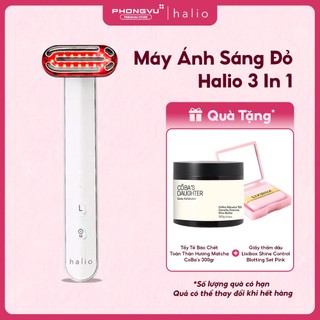 Máy Chăm Sóc Da Halio Red Light Therapy Device 3 In 1 - Ánh Sáng Đỏ Nâng Cơ EMS - BH 12 Tháng