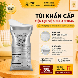 Túi Nước Tiểu Khẩn Cấp 700ml Chống Mùi, Chống Tràn – Dùng Ngoài Trời, Du Lịch
