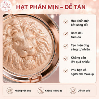 Phấn Bắt Sáng Lion Gloss Highlighter Nhũ Mịn Ánh Bạc Ánh Vàng Ánh Hồng Dễ Tán Hiệu Ứng Glow Tự Nhiên Lâu Trôi