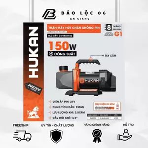 Máy hút chân không dùng pin Hukan G1-VP21150- công suất 150w- 2 cấp- lực hút 5pa -chân pin phổ thông