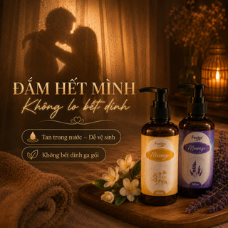 Dầu massage body kích thích Feelex cổ vai gáy thảo dược tự nhiên, nhiều mùi hương, an toàn mọi loại da 300ml